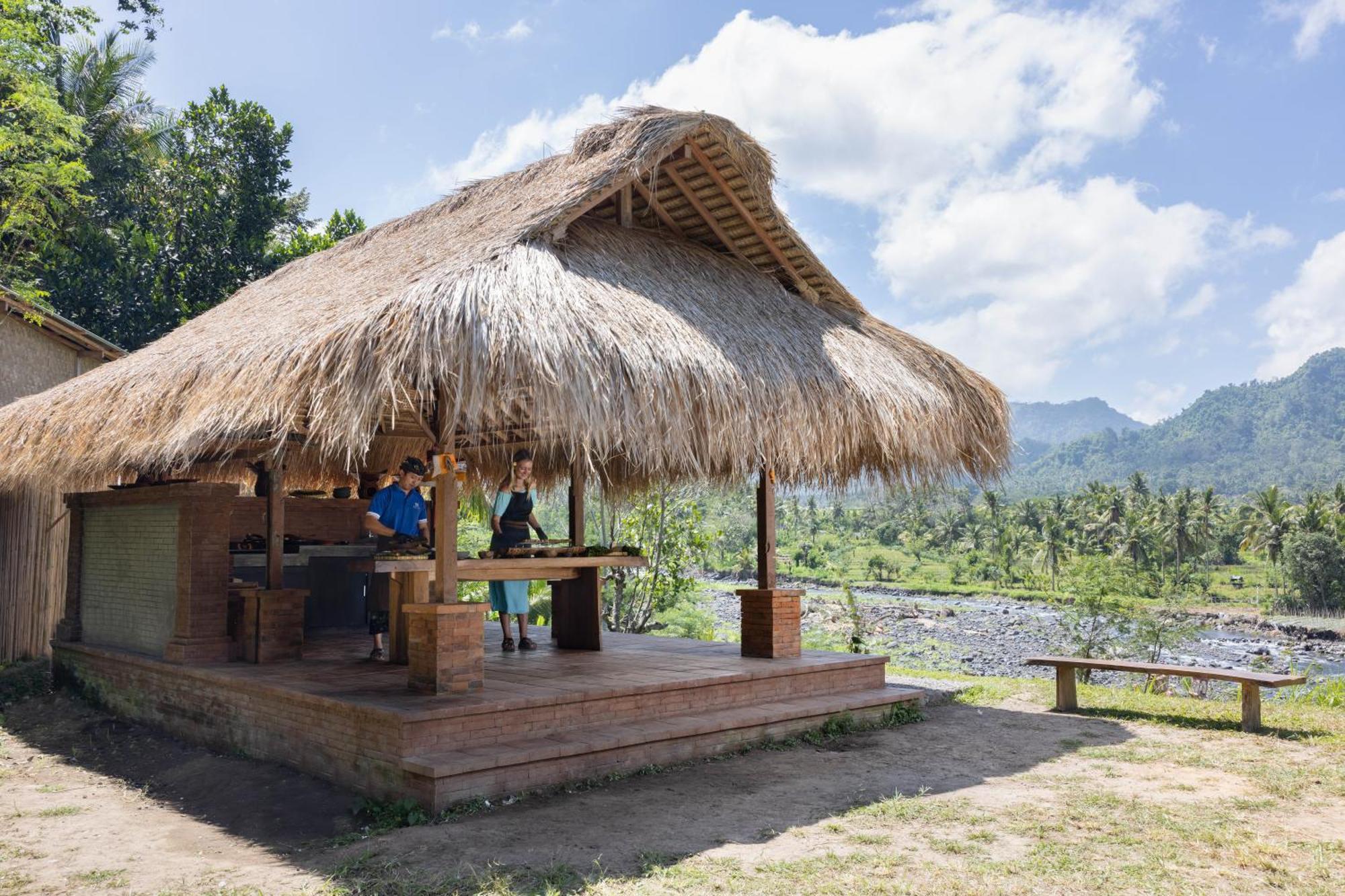 Hotel Natya River Sidemen Silebeng Exterior foto